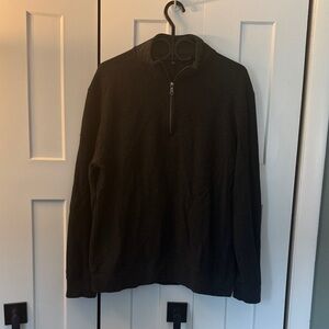 Banana Republic Men's Black Quarter-Zip Sweater